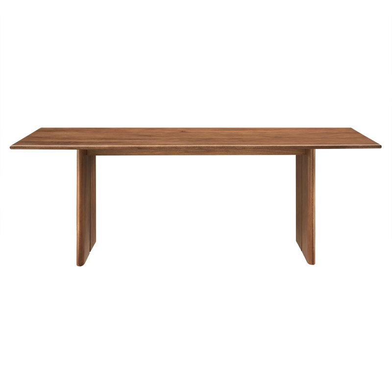 Modway Amistad Dining Table, Walnut, 30"H x 86" L x 39" W