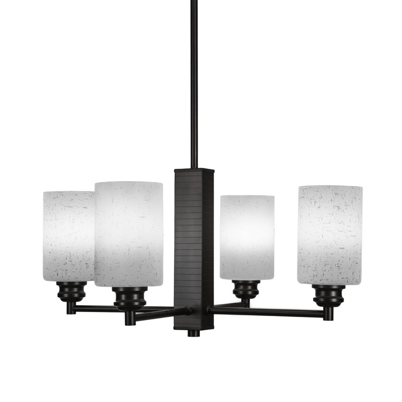 Edge 4 Light, Chandelier, Espresso