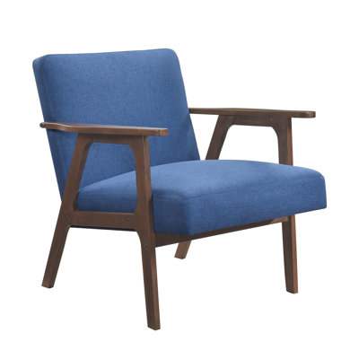Siège d'appoint contemporain moderne en tissu d'ameublement en bois d'hévéa massif