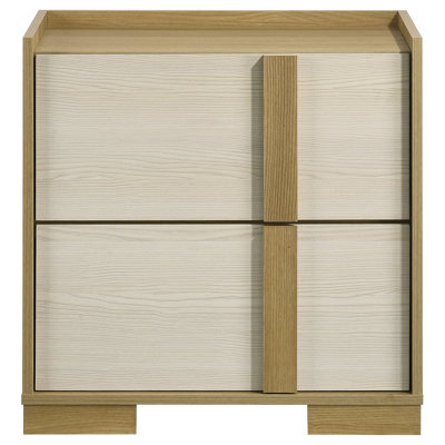 Rolle 2-drawer Nightstand Bedside Table Natural by Latitude Run