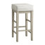 Ensemble de 2 tabourets à hauteur de comptoir de transitionnel en similicuir 24 po, structure en bois massif-1287814274-1287814275