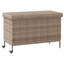 Garden Storage Box With Wheels 110X55x73 Cm Poly Rattan-286166982