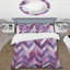 Ensemble de housse de couette violet Midcentury Chevron Bliss I - Midcentury-109174575