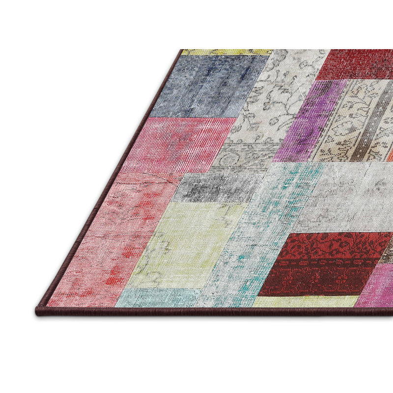 Patchwork Indoor Rug, Rectangle 5' x 7'