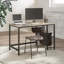 120Cm W Rectangular Computer Desk With 2 Shelves