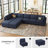Wylodene 9-Piece Reversible Modular and Standard Velvet Sectional with Storage-1738144211