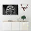 Little Owl in Abstract - Wrapped Canvas-55313227