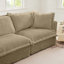Jasiah 3-Seater Corduroy Sectional Sofa with Large Soft Pillows-720235279-727931749