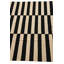 Tapis noir et blanc Ivey