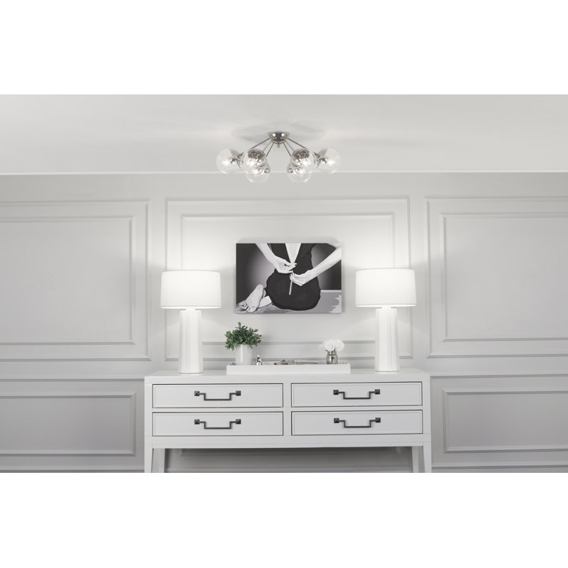 Celeste 6 - Light Flush Mount, Polished Nickel