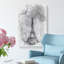 A Moody Eiffel Tower in Paris France - Wrapped Canvas Drawing - Wrapped Canvas-56666340