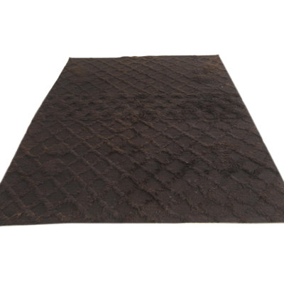 6 Ft Square Philip Dark Brown Rug