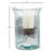  Rustic Metal Insert Ribbed Glass Candle Cylinder – 11" Small Size-1157427494