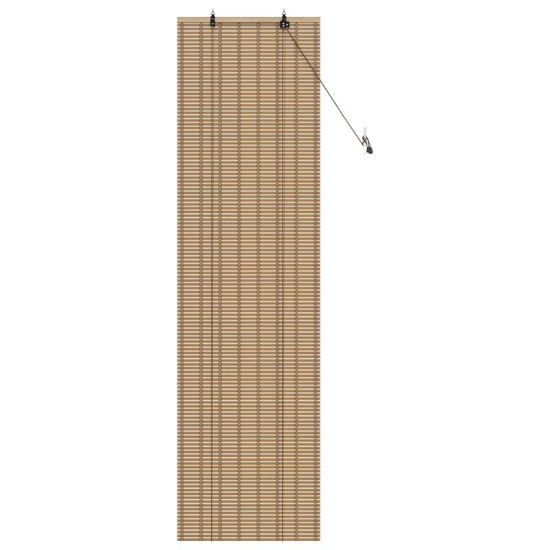  Roller Blind Adjustable Natural and Brown Bamboo Home Decor Sun Shade