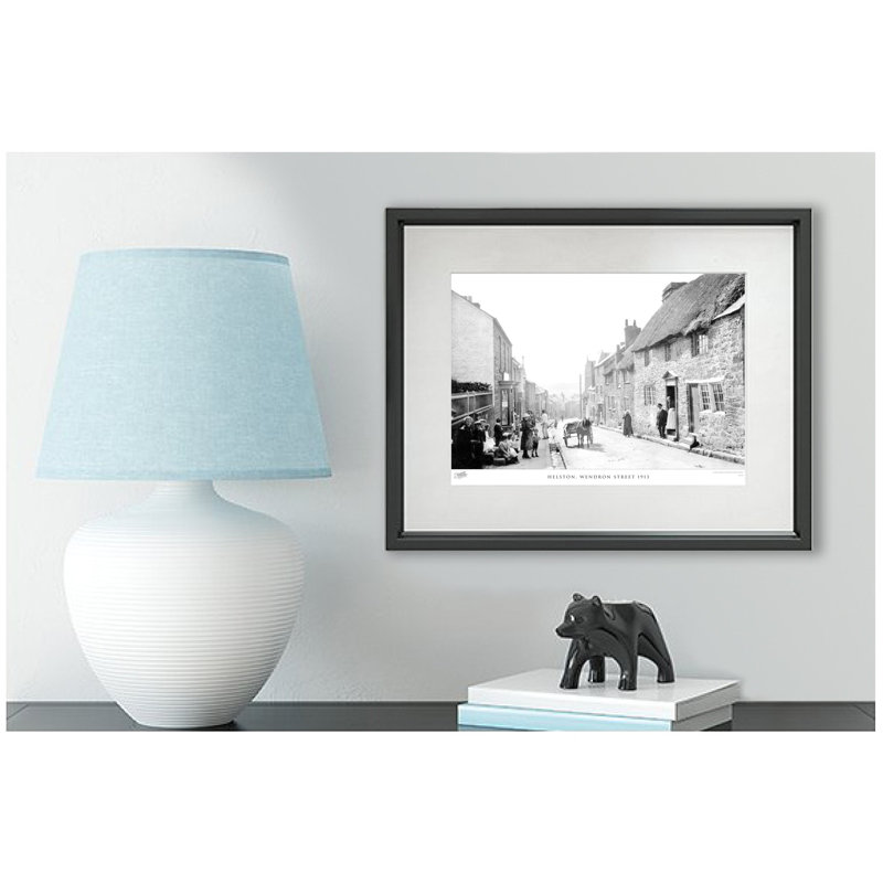Helston, Wendron Street 1913 - Single Picture Frame Print, 60cm H x 80cm W x 2.3cm D