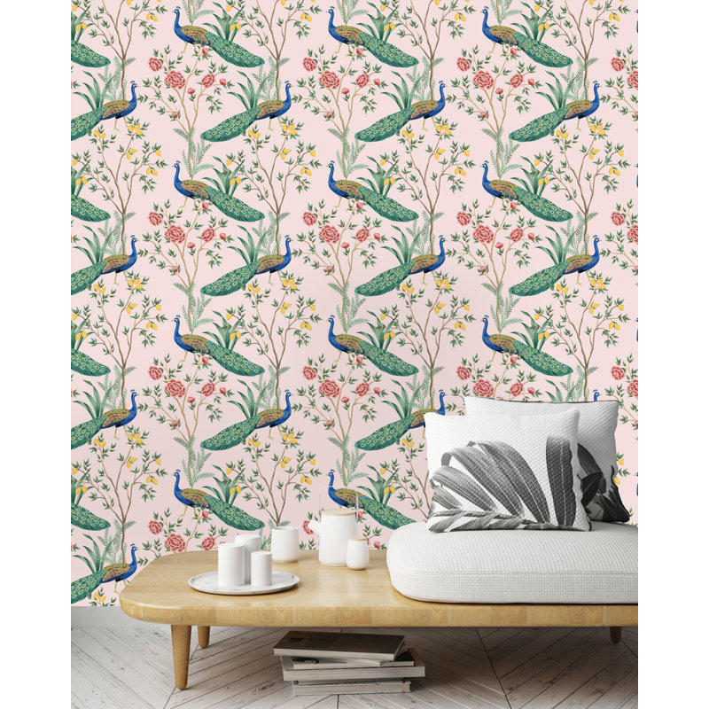 Rouleau de papier peint pelez et collez, L 16,67 po x l 25 po