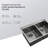 Gunmetal Black Double Bowl Drop In Sink 33" Deep, 22" Wide, 16 Gauge, 10" Deep Basins, 50/50 For Different Cleaning Tasks, Hand - Made With Rear Drain And X Grooves, Sound Proofing Dampening Pads,