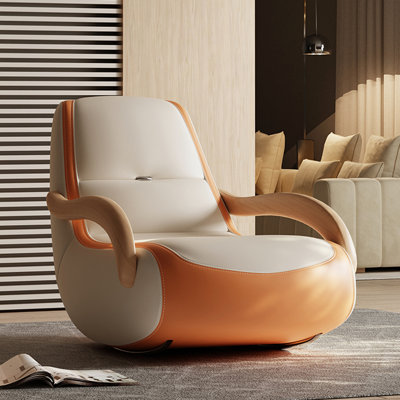 Chaise berçante moderne escargot décontractée