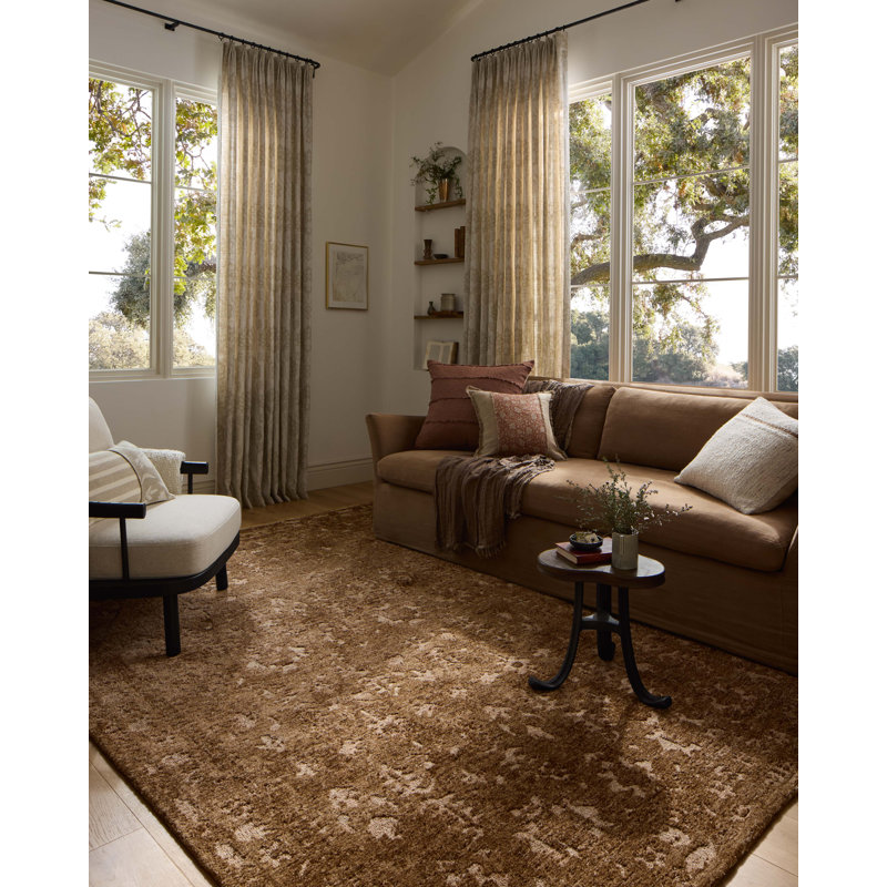 Tapis moka / sable Loloi Percival, Rectangle 5 pi x 7 pi 6 po