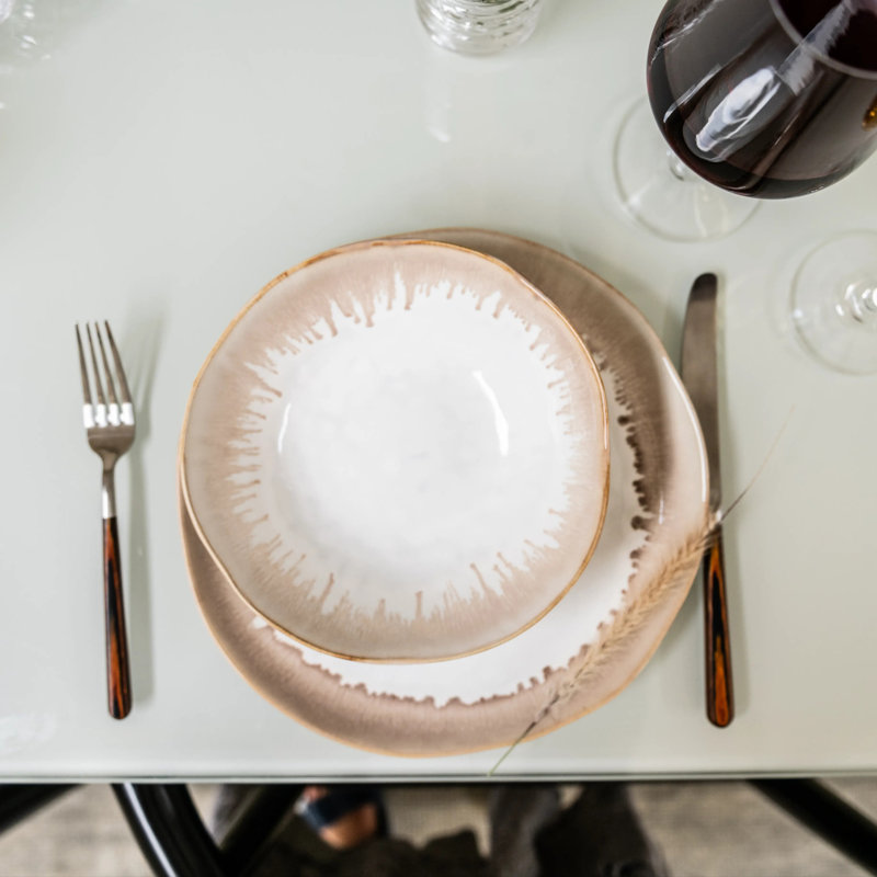Burlington Handmade Stoneware Dinner Plate, Bluff