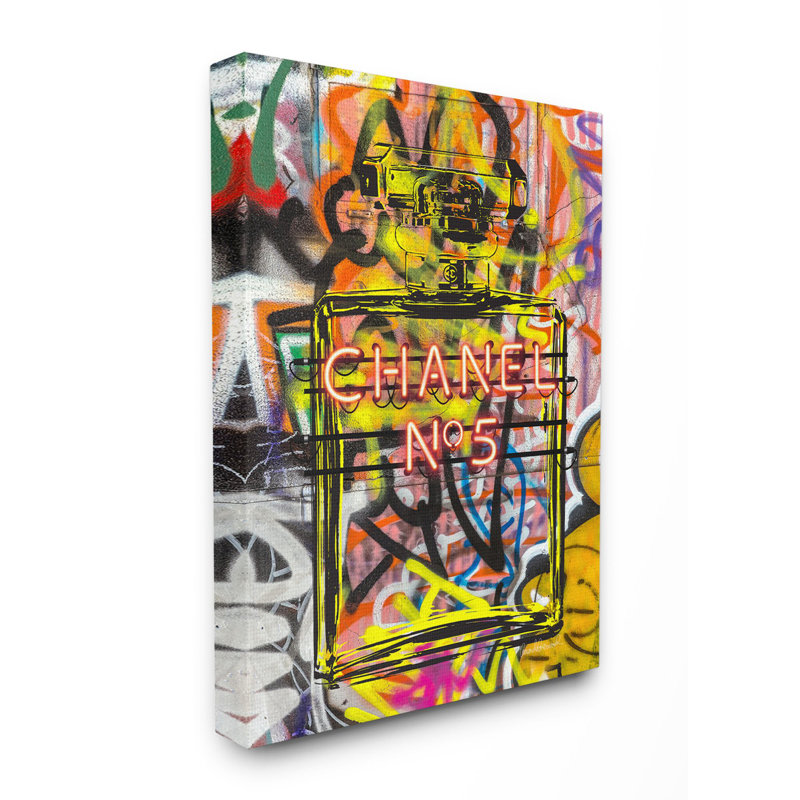 «Fashion Designer Graffiti Neon Lights», impression, Toile tendue, H 30 po x l 24 po