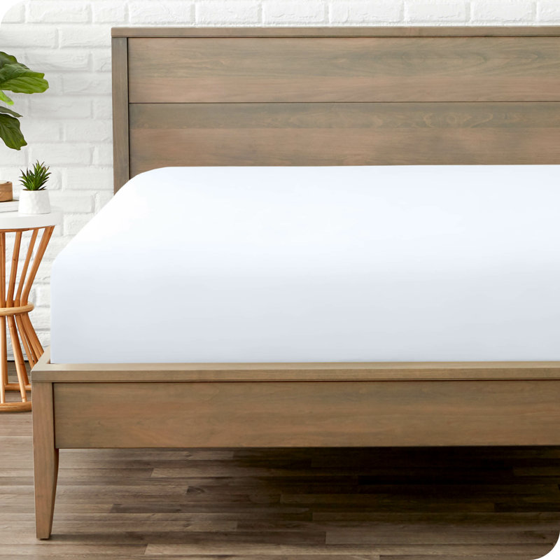 Microfiber Fitted Sheet, White, Full Fitted Sheet