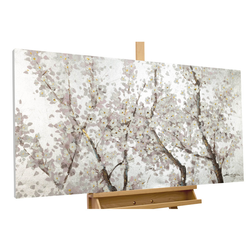 Hand -painted acrylic painting Pearls in Bloom