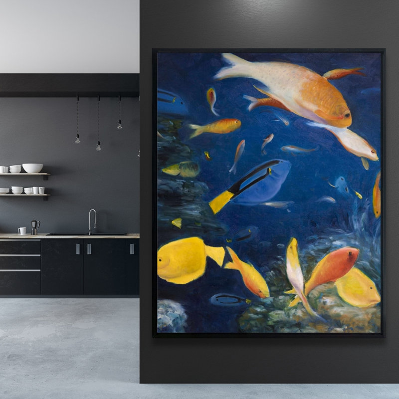 «Colorful Fish Under The Sea» sur toile