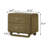2-Drawer Nightstand Bedside Table Nutmeg