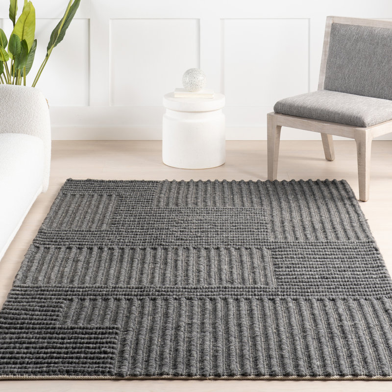 Tapis contemporain à rayures dorées Dorene, Rectangle 8 pi 6 po x 11 pi 6 po