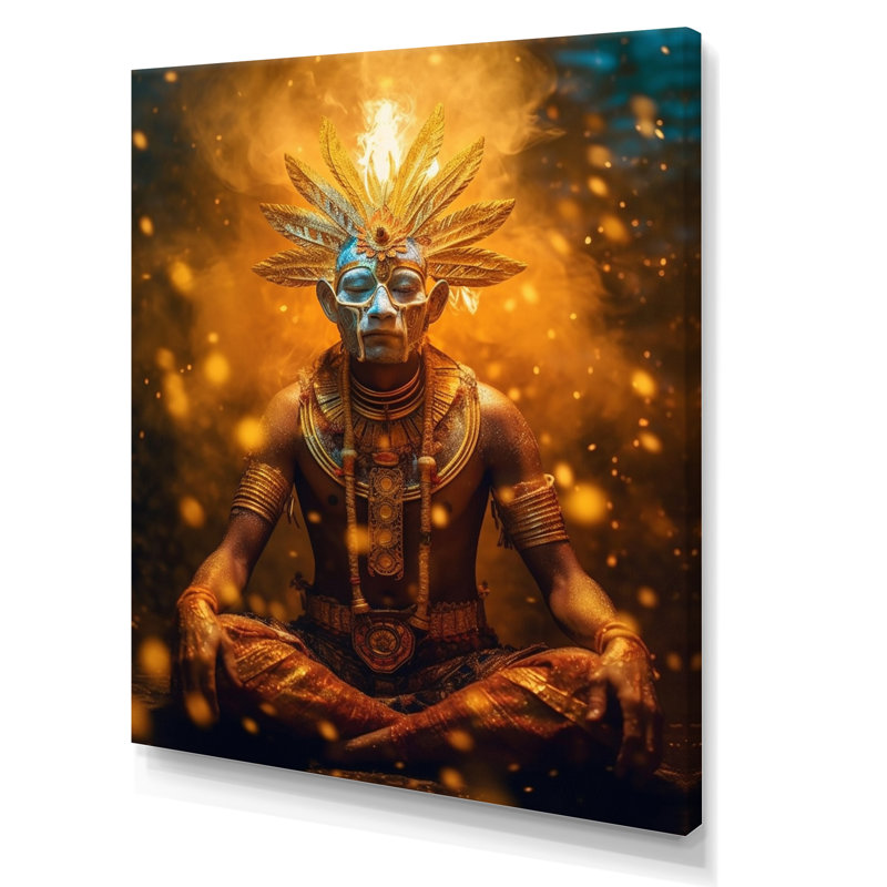 Impression sur toile Majestic Glam Shaman, Toile tendue, H 32 po x l 24 po x P 1 po