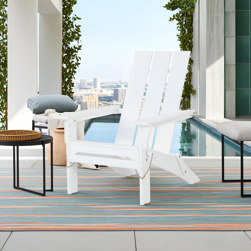 Chaise pliante en bois, White