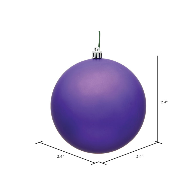 Décoration de boule décorative des Fêtes, Mauve mat