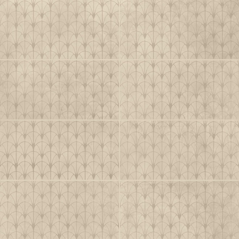 Wave 12" x 24" Porcelain Patterned Wall & Floor Tile, Sand