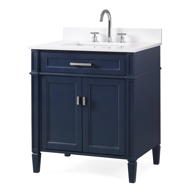 Ensemble de meuble-lavabo simple 30 po Hardie, Bleu marine