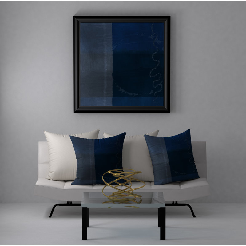 Abstract Throw Pillow, 24" H x 24" W