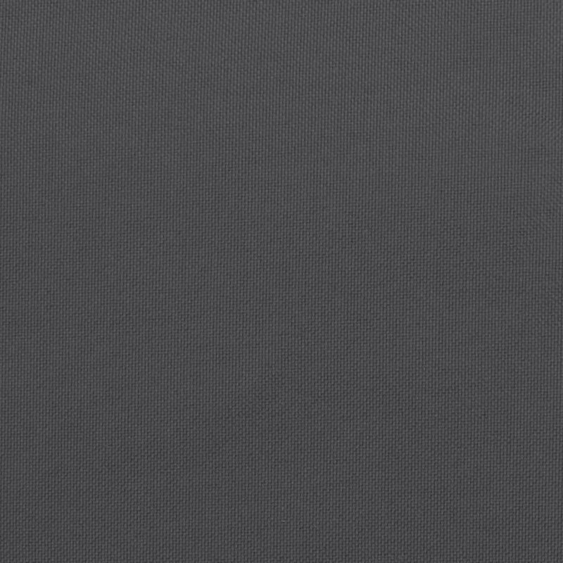  Ensemble de canapé de patio modulaire en bois de pin massif anthracite, Coussin gris foncé / structure naturelle