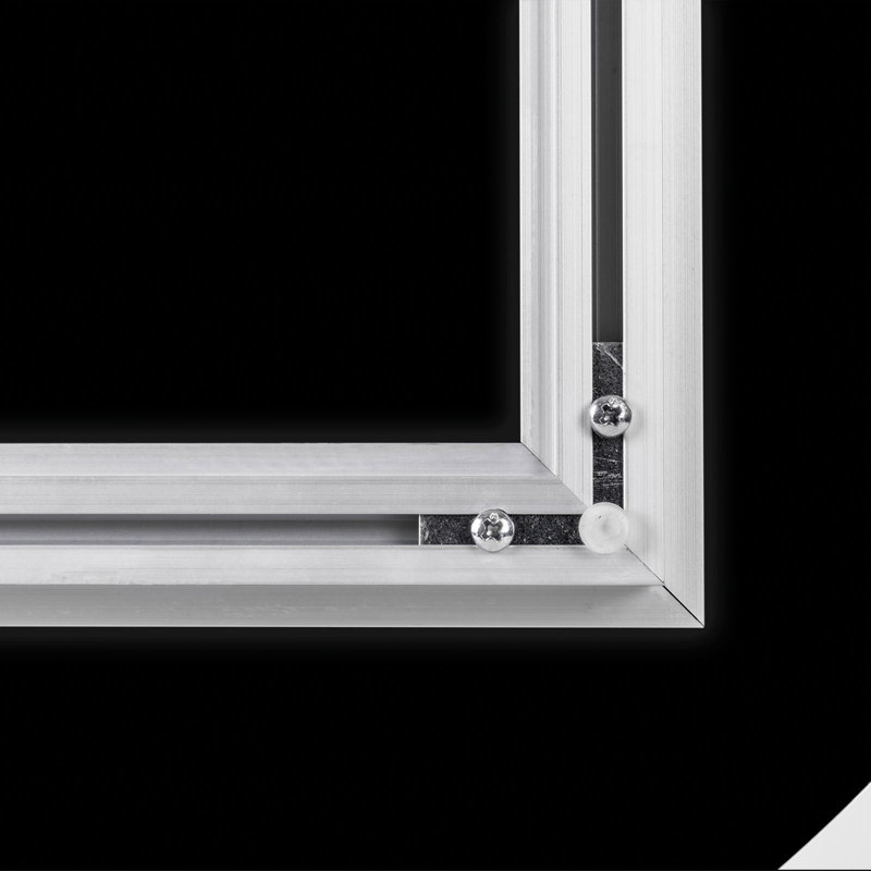 Garryn Flat Wall Mirror, 100 H x 100 W