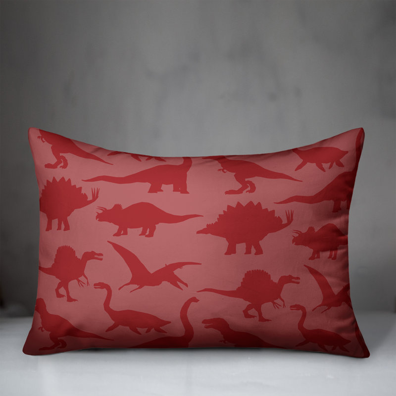 Rectangular Pillow Cover & Insert, Red/Red