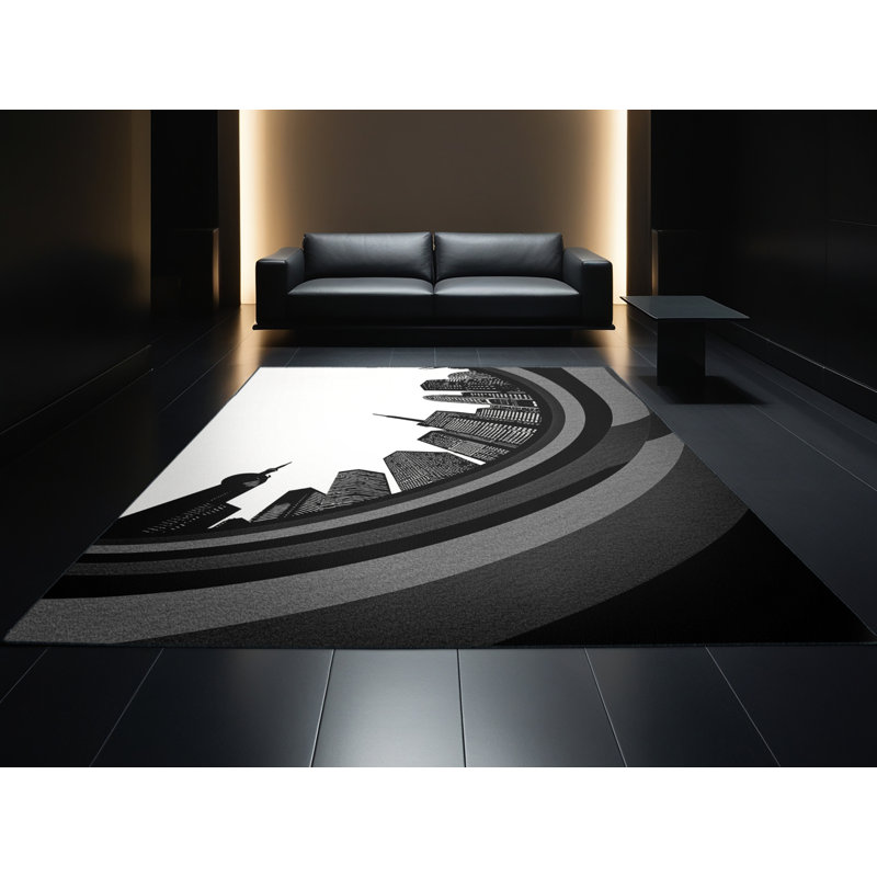 Tapis gris moelleux Soft, 6 X 9