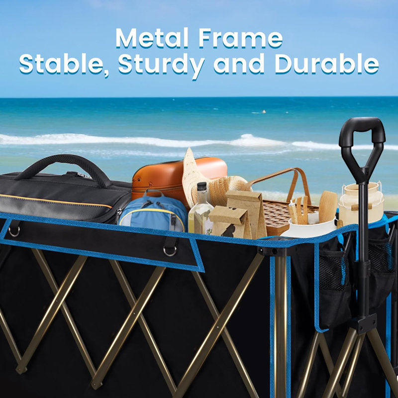 Transport Garden Carts, Black/Blue