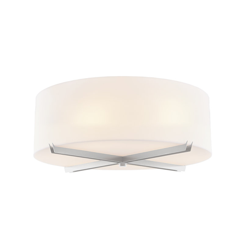 Plafonnier encastré 3 lumières 18 po Ogema, Nickel