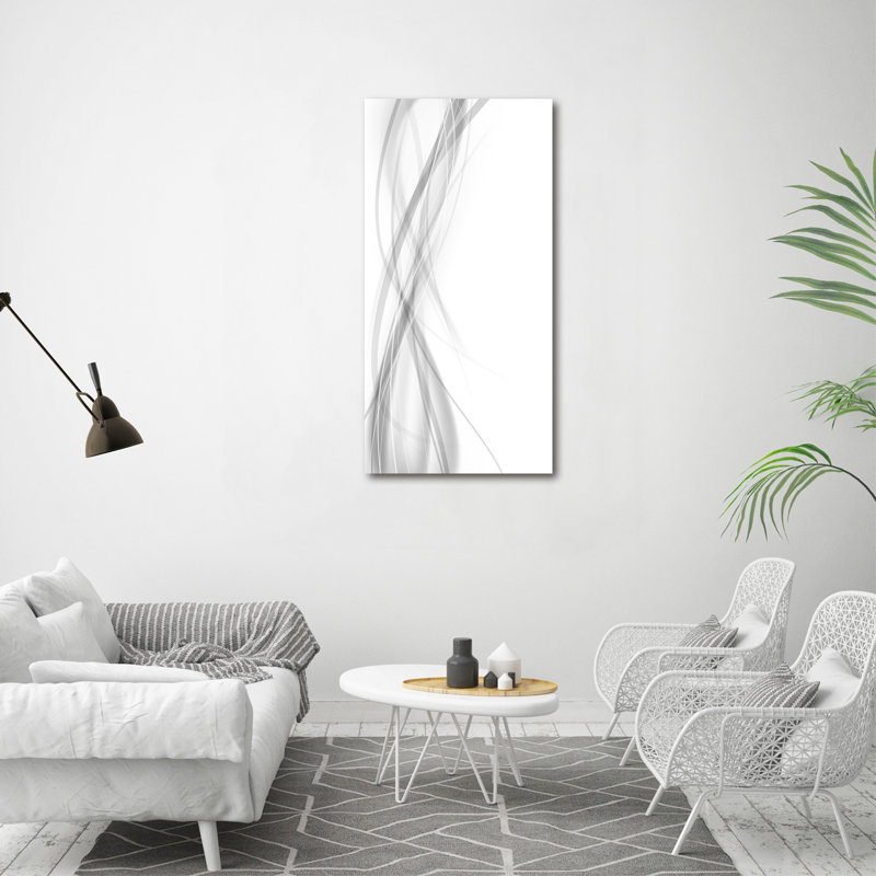 Aulika Waves Abstraction - Wrapped Canvas Print