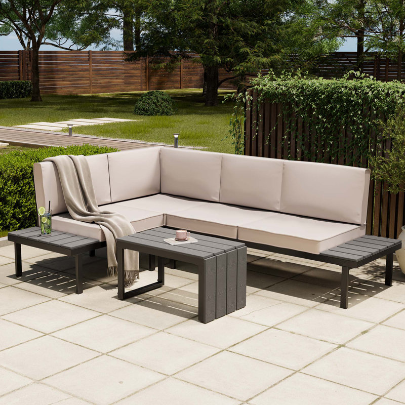 Aruba 3-in-1 Garden Corner Sofa Set