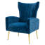 Fauteuil d'appoint rembourré en velours-84553041