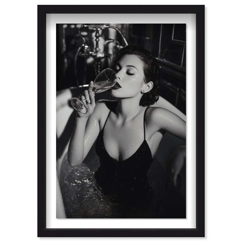Darkened Glow Print by Oliver Gal, 55.5"H x 37.5"W, Black Shadowbox