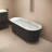 67" Acrylic Freestanding Bathtub With Unique Pleated Design-103486626