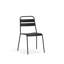 Set of Four Grey Faux Leather Dining Side Chairs