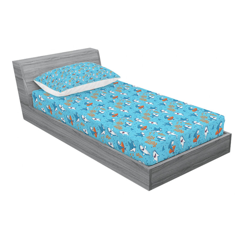Microfiber Sheet Set, Twin Sheet Set with Fitted Sheet
