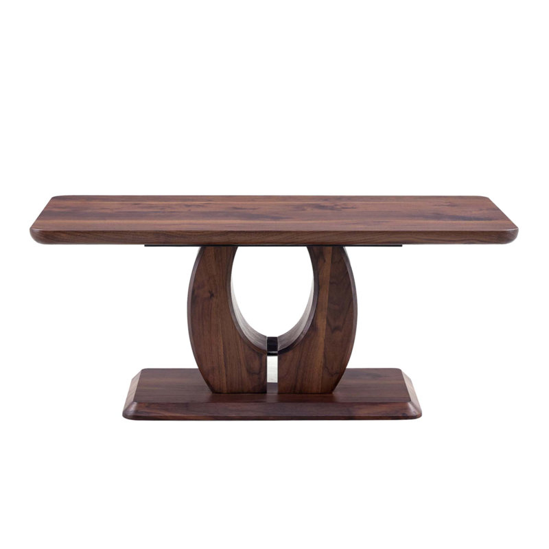 Table basse rectangulaire en bois aggloméré à motif d'autocollants moderne et minimaliste, H 18,3 po x L 43,3 po x l 22,4 po